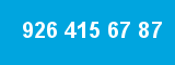 926 415 67 87 926 415 67 87